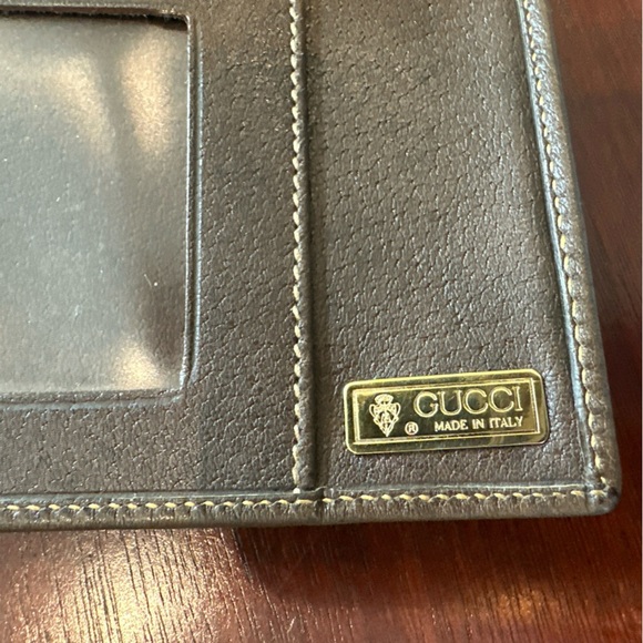 Rare 1970s Vintage GUCCI Trifold Brown Monogram Wallet EUC - Picture 6 of 12